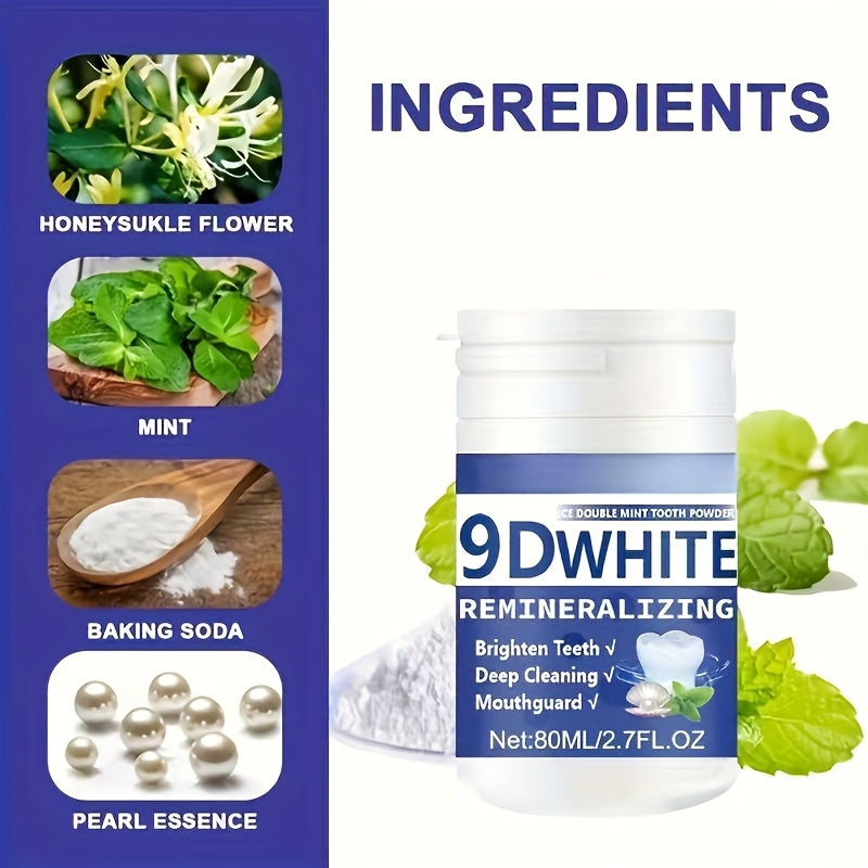 9D White Remineralizing Tooth Powder