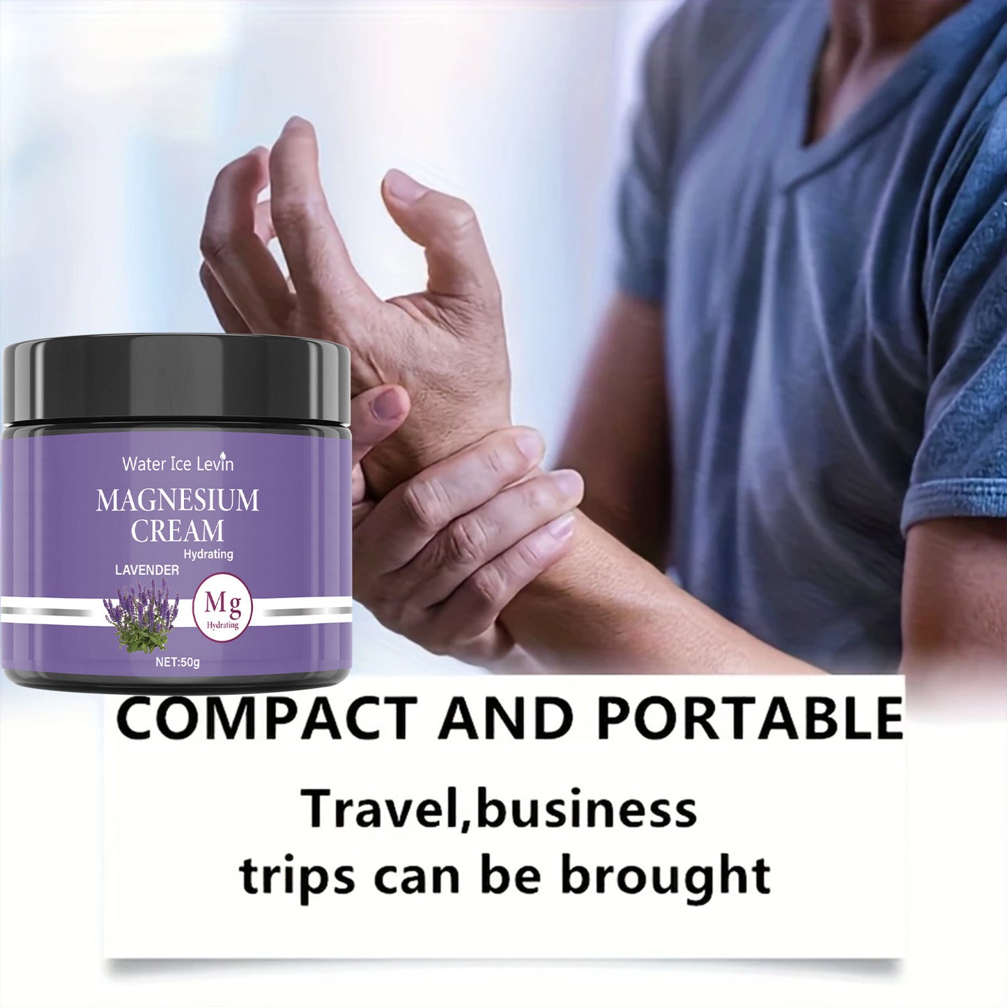 Magnesium Body Cream with Lavender