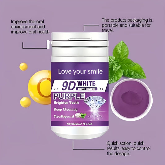 9D White Purple Teeth Powder