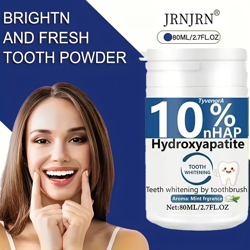Hydroxyapatite Whitening Tooth Powder with Foldable Toothbrush
